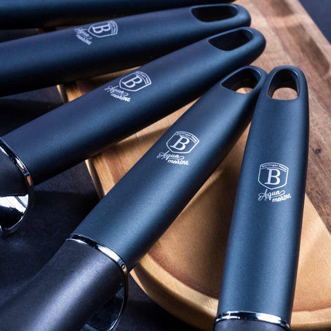  BH/6238, juego de herramientas de cocina de 4 piezas, aguamarina, azul, juego de herramientas de cocina con pata inteligente, juego de herramientas de cocina, herramientas de cocina, utensilios de cocina, utensilios de cocina, aparatos de cocina, volteador ranurado, batidor, espumadera, cucharón de sopa, juego de utensilios