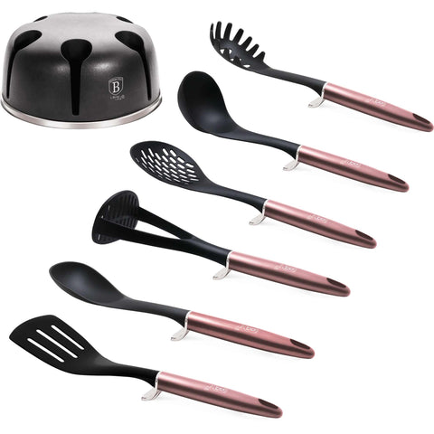 Juego de herramientas de cocina, herramientas de cocina, utensilios de cocina, utensilios de cocina, aparatos de cocina, soporte,juego de herramientas de cocina con soporte,rosa,,BH/6244,,BH/6244N