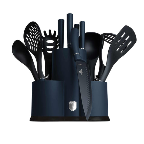  BH/6249NAL, BH/6249, BH/6249A, BH/6249NA, juego de cuchillos y herramientas de 12 piezas, aguamarina, azul, juego de cuchillos y herramientas de 12 piezas, juego de cuchillos, juego de herramientas, cuchillos, herramientas de cocina, soporte, utensilios de cocina, juego de utensilios