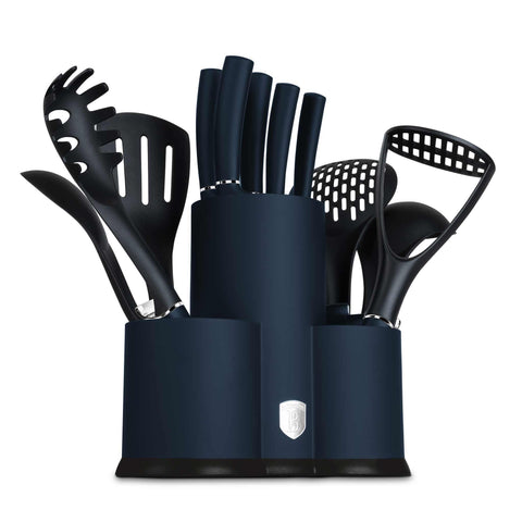  BH/6249NAL, BH/6249, BH/6249A, BH/6249NA, juego de cuchillos y herramientas de 12 piezas, aguamarina, azul, juego de cuchillos y herramientas de 12 piezas, juego de cuchillos, juego de herramientas, cuchillos, herramientas de cocina, soporte, utensilios de cocina, juego de utensilios