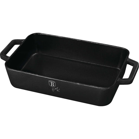  BH/6261, Asador de 30 cm, Negro, Utensilios para hornear, Asador rectangular d., Hierro fundido, Asador rectangular, Asador, Hornear, Bandeja para asar
