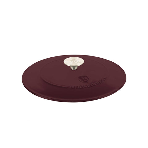  BH/6263, Olla baja de 26 cm de hierro fundido, Burdeos mate, Olla baja de 26 cm, hierro fundido, olla baja, olla baja con tapa, olla, utensilios de cocina, cocina, Ollas y cazuelas