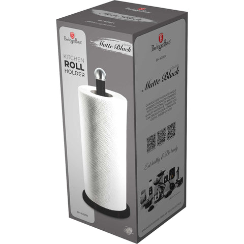 BH/6295N, BH/6295, Portarrollos de cocina, Negro, Plateado, Portarrollos de papel, Utensilios de cocina
