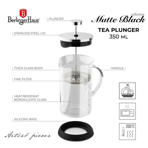  BH/6301A,BH/6301, Cafetera de émbolo para café y té de 350 ml,Acero inoxidable,Cafetera de émbolo para café y té,Cafetera de émbolo para café y té,Prensa francesa,Electrodomésticos de cocina,Cafetera