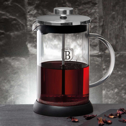 BH/6302A, BH/6302, Cafetera de émbolo para café y té de 600 ml, acero inoxidable, cafetera de émbolo para café y té, cafetera de émbolo para café y té, prensa francesa