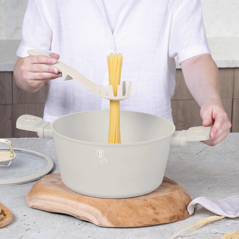  BH/6336, BH/6336N, juego de herramientas de cocina de 5 piezas, crema mate, juego de herramientas de cocina de 5 piezas, juego de herramientas de cocina, herramientas de cocina, utensilios de cocina, utensilios de cocina, aparatos de cocina, cucharón para sopa, cuchara de cocina, espumadera, cucharón para espaguetis, pinza para alimentos, juego de utensilios