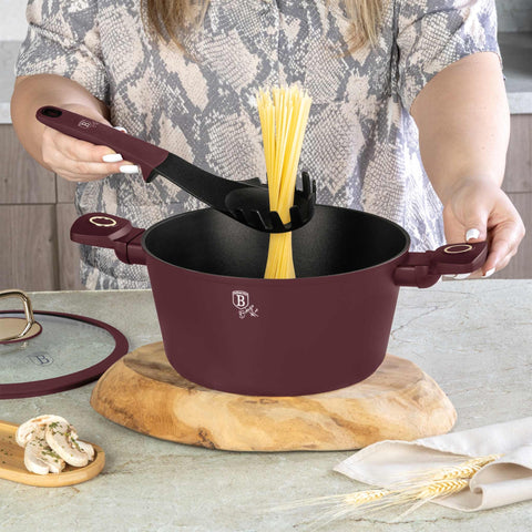  BH/6337,BH/6337N,Juego de utensilios de cocina de 5 piezas,Burdeos mate,Juego de utensilios de cocina de 5 piezas,Juego de herramientas de cocina,Herramientas de cocina,Utensilios de cocina,Utensilios de cocina,Aparatos de cocina,Cazo para sopa,Cuchara para cocinar,Espumadera,Cazo para espaguetis,Pinza para alimentos,Juego de utensilios