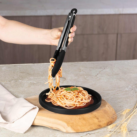  BH/6338, BH/6338N, Juego de utensilios de cocina de 5 piezas, Negro mate, Juego de utensilios de cocina de 5 piezas, Juego de herramientas de cocina, Herramientas de cocina, Utensilios de cocina, Utensilios de cocina, Utensilios de cocina, Cucharón para sopa, Cuchara para cocinar, Espumadera, Cucharón para espaguetis, Pinza para alimentos, Juego de utensilios