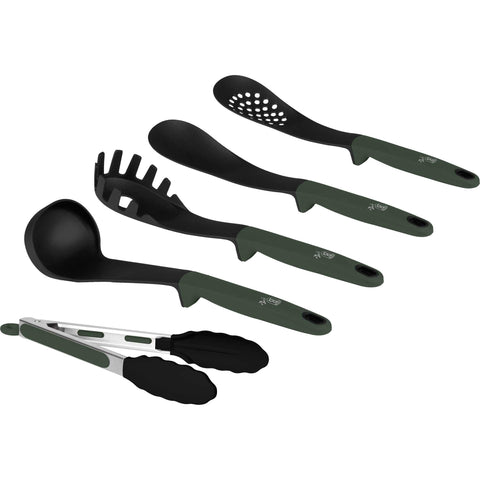  BH/6341,BH/6341N,Juego de utensilios de cocina de 5 piezas,Verde mate,Juego de utensilios de cocina de 5 piezas,Juego de herramientas de cocina,Utensilios de cocina,Utensilios de cocina,Aparatos de cocina,Cucharón para sopa,Cuchara para cocinar,Espumadera,Cucharón para espaguetis,Pinza para alimentos,Juego de utensilios