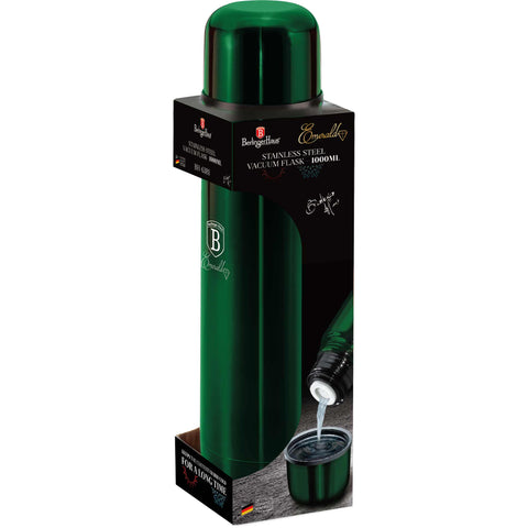 BH/6381, Termo 1,0L, verde esmeralda, termo, termo de vacío, termo