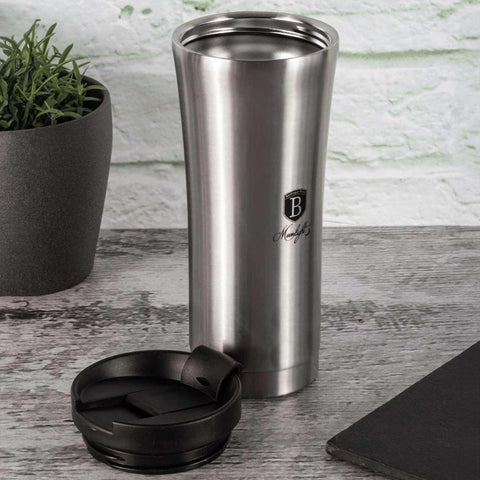  BH/6412, Taza de café 0,5L, Acero inoxidable, Taza de café, Taza de café de viaje, Botella, Frasco, Vajilla, Taza