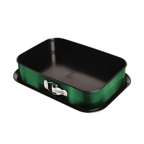  BH/6461A,BH/6461,Molde desmontable rectangular 39x27cm,Esmeralda,Verde,utensilios para hornear,molde desmontable rectangular,molde desmontable cuadrado,pasteles,acoplamiento,horneado,Molde desmontable
