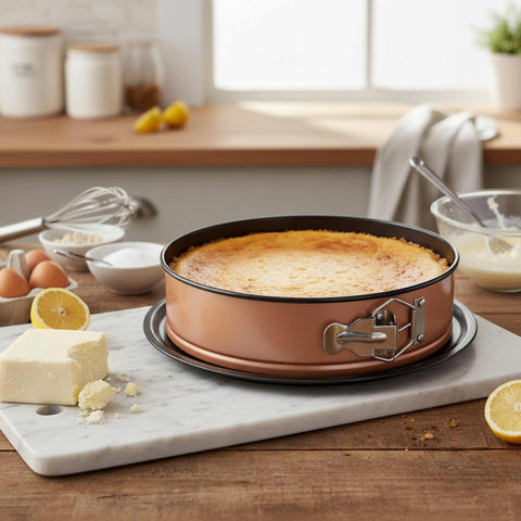  BH/6475SW,BH/6475,BH/6475A,BH/8695,BH/8696, Molde desmontable redondo 26x6,8cm, Oro rosa, Utensilios para hornear, Molde desmontable redondo, Molde desmontable redondo, Pastel, Horneado, Acoplamiento, Molde desmontable