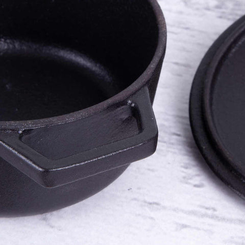 BH/6490, Mini olla de hierro fundido de 12 cm, Negro, Oro rosa, mini olla, hierro fundido, cacerola, cacerola con tapa, utensilios de cocina, cocina, Ollas y cazuelas, Olla