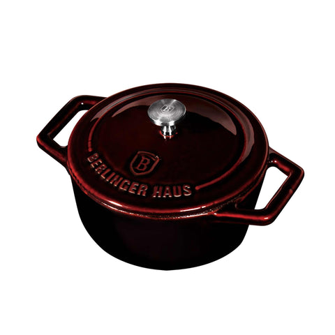  BH/6495, Mini olla de 10 cm de hierro fundido, Borgoña, Rojo, mini olla, hierro fundido, cacerola, cacerola con tapa, utensilios de cocina, cocina, Ollas y cazuelas, Olla
