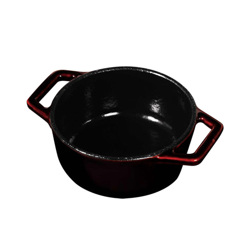  BH/6495, Mini olla de 10 cm de hierro fundido, Borgoña, Rojo, mini olla, hierro fundido, cacerola, cacerola con tapa, utensilios de cocina, cocina, Ollas y cazuelas, Olla