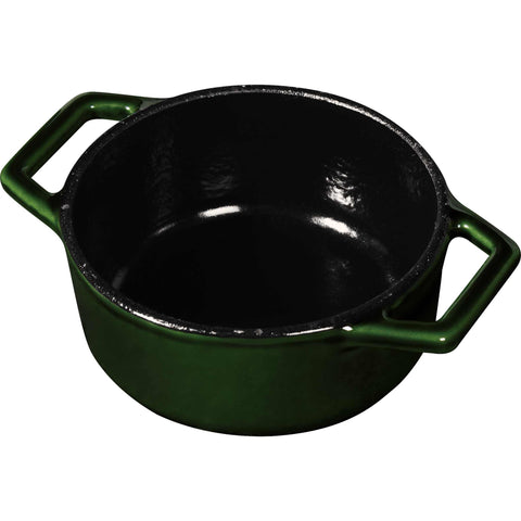 cacerola, olla pequeña, cacerola con tapa, utensilios de cocina, cocinar, hierro fundido, hierro fundido, olla pequeña, esmeralda/verde,,BH/6501