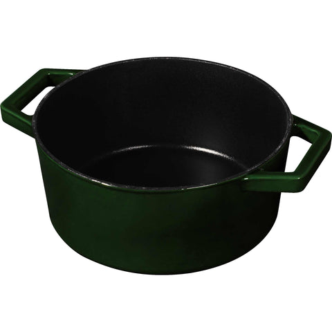 cacerola, olla, cacerola con tapa, batería de cocina, cocinar, hierro fundido, hierro fundido, cacerola de 20 cm, esmeralda/verde,,BH/6517