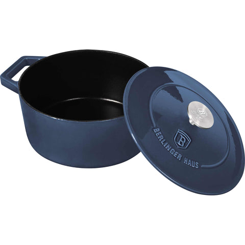  BH/6522, Cacerola de hierro fundido de 24 cm, Aguamarina, Azul, Cacerola de 24 cm, Hierro fundido, Cacerola, Olla, Cacerola con tapa, Batería de cocina, Cocina, Ollas y cazuelas