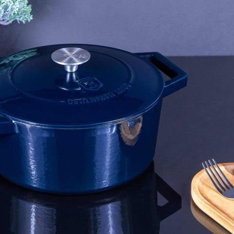  BH/6522, Cacerola de hierro fundido de 24 cm, Aguamarina, Azul, Cacerola de 24 cm, Hierro fundido, Cacerola, Olla, Cacerola con tapa, Batería de cocina, Cocina, Ollas y cazuelas