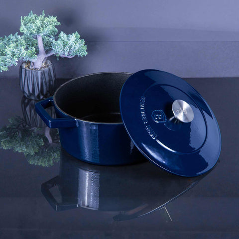  BH/6522, Cacerola de hierro fundido de 24 cm, Aguamarina, Azul, Cacerola de 24 cm, Hierro fundido, Cacerola, Olla, Cacerola con tapa, Batería de cocina, Cocina, Ollas y cazuelas