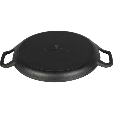  BH/6533, Parrilla redonda de hierro fundido de 33 cm, color negro, para exteriores, para picnic, para uso en exteriores, para picnic, para uso en exteriores, para uso en exteriores