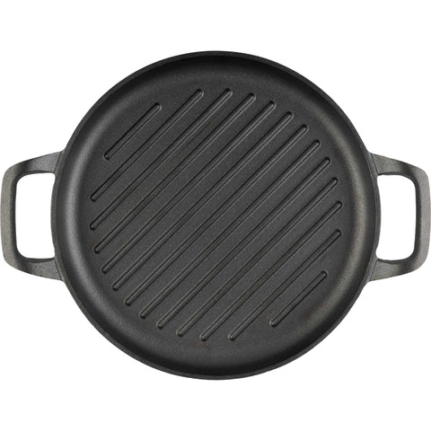  BH/6533, Parrilla redonda de hierro fundido de 33 cm, color negro, para exteriores, para picnic, para uso en exteriores, para picnic, para uso en exteriores, para uso en exteriores