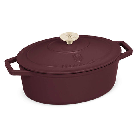 Asador Ovalado De Hierro Fundido De 30 Cm