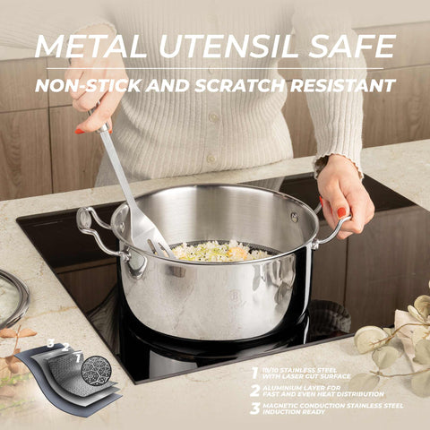  BH/6561,BH/7445,BH/8509,BH/8509N,Cacerola con tapa 24cm,Acero inoxidable,Cacerola 24 cm,Cacerola,Olla,Cacerola con tapa,Batería de cocina,Cocina,Ollas y cazuelas