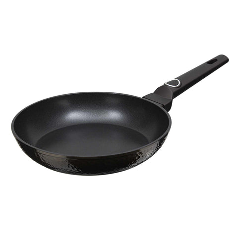 Product image of Frypan 20cm. Part of the Primal Gloss Collection . Features: • Material: forged aluminum • Frypan Ø20*4,5 cm 1,0L • Color: dark grey with black shadow and shining hammer effect REGISTERED DESIGN BY BERLINGER .... (Studio view). Official Berlinger Haus product, boosted by Promintra sl.