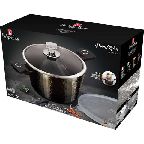  BH/6571, BH/6571N, Cacerola con tapa de 20 cm, Negra, Cacerola de 20 cm, Batería de cocina inteligente, Cacerola, Olla, Cacerola con tapa, Batería de cocina, Cocina, Ollas y cazuelas