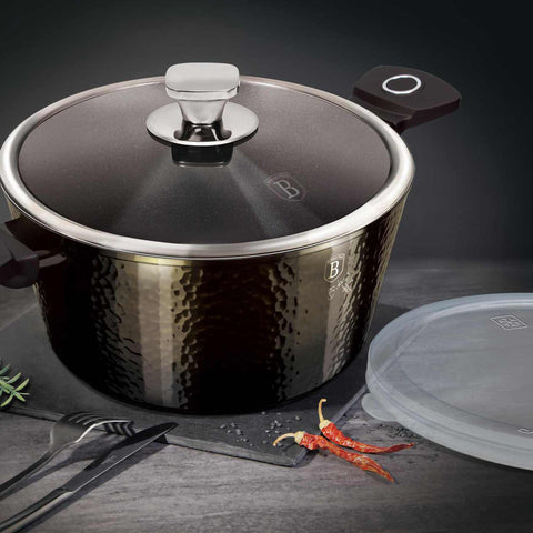  BH/6571, BH/6571N, Cacerola con tapa de 20 cm, Negra, Cacerola de 20 cm, Batería de cocina inteligente, Cacerola, Olla, Cacerola con tapa, Batería de cocina, Cocina, Ollas y cazuelas