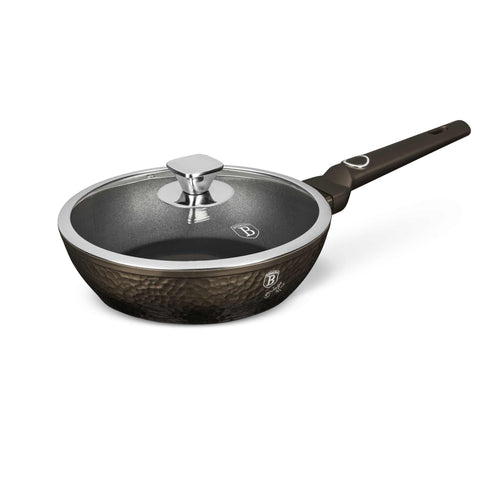  BH/6574, Sartén honda con tapa 24cm, Negra, Sartén honda 24 cm, Sartén, Sartén honda, Sartén honda con tapa, Sartén, Batería de cocina, Cocina, Sartenes