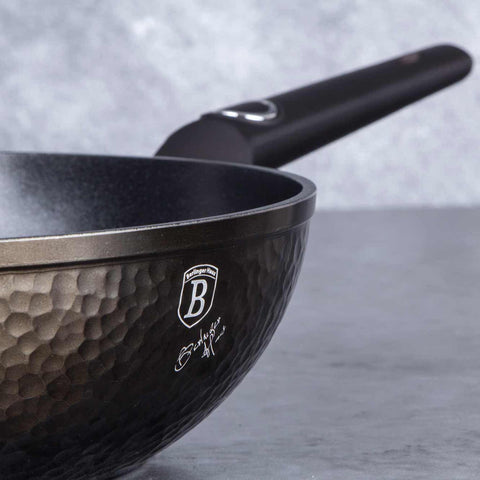  BH/6575, Wok 28cm, Negro, Wok 28 cm, Wok, Batería de cocina, Cocina, Sartenes