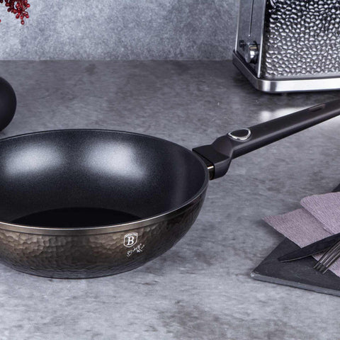  BH/6575, Wok 28cm, Negro, Wok 28 cm, Wok, Batería de cocina, Cocina, Sartenes