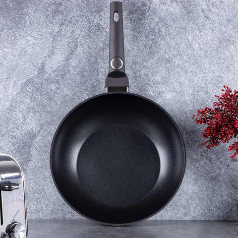  BH/6575, Wok 28cm, Negro, Wok 28 cm, Wok, Batería de cocina, Cocina, Sartenes