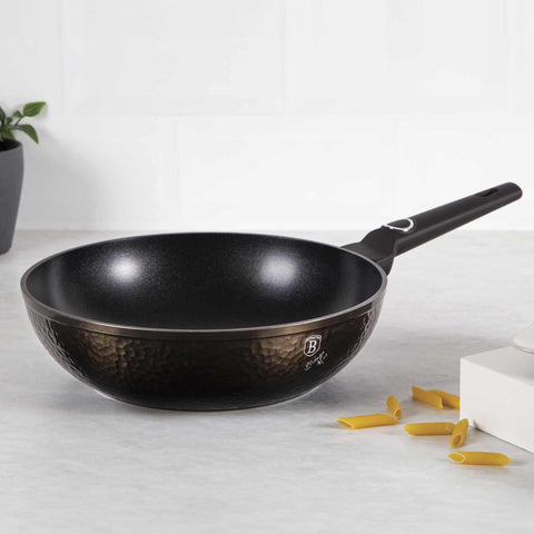  BH/6575, Wok 28cm, Negro, Wok 28 cm, Wok, Batería de cocina, Cocina, Sartenes