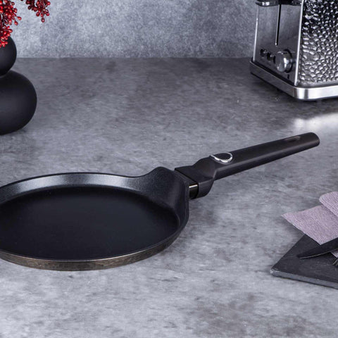 Sartén para panqueques, utensilios de cocina, cocinar,sartén para panqueques de 25 cm, negro,BH/6579