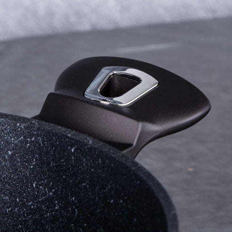  BH/6604, Cacerola con tapa de 20 cm, Negra, Cacerola de 20 cm, Batería de cocina inteligente, Cacerola, Olla, Cacerola con tapa, Batería de cocina, Cocina, Ollas y cazuelas