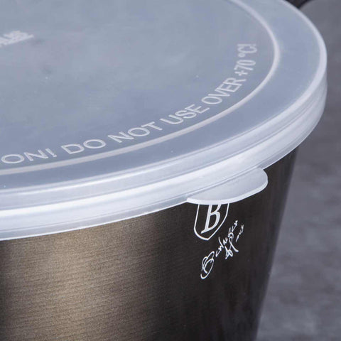  BH/6604, Cacerola con tapa de 20 cm, Negra, Cacerola de 20 cm, Batería de cocina inteligente, Cacerola, Olla, Cacerola con tapa, Batería de cocina, Cocina, Ollas y cazuelas