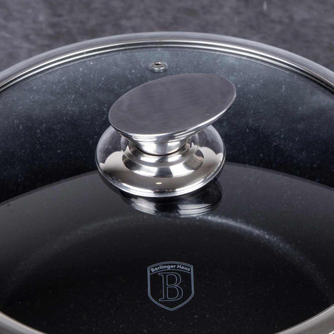  BH/6604, Cacerola con tapa de 20 cm, Negra, Cacerola de 20 cm, Batería de cocina inteligente, Cacerola, Olla, Cacerola con tapa, Batería de cocina, Cocina, Ollas y cazuelas