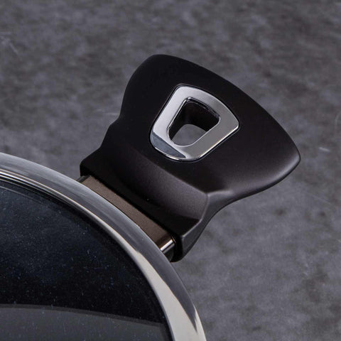  BH/6604, Cacerola con tapa de 20 cm, Negra, Cacerola de 20 cm, Batería de cocina inteligente, Cacerola, Olla, Cacerola con tapa, Batería de cocina, Cocina, Ollas y cazuelas