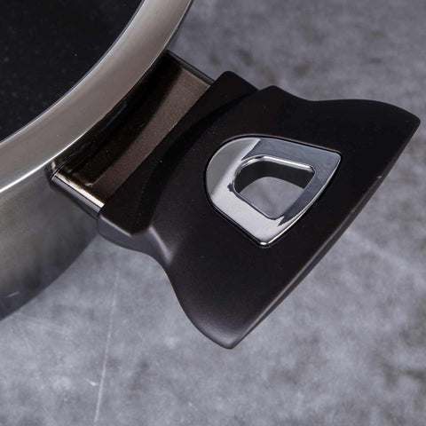  BH/6604, Cacerola con tapa de 20 cm, Negra, Cacerola de 20 cm, Batería de cocina inteligente, Cacerola, Olla, Cacerola con tapa, Batería de cocina, Cocina, Ollas y cazuelas