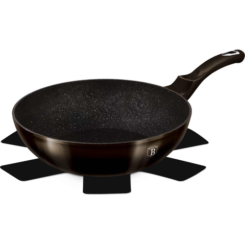 wok, utensilios de cocina, cocinar,wok de 28 cm, negro,,BH/6610