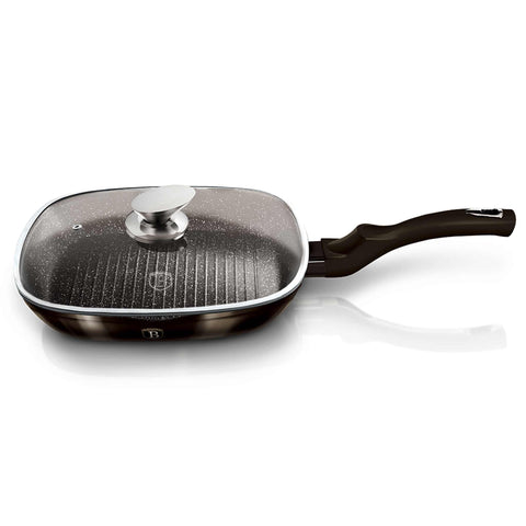  BH/6612, Sartén grill con tapa 28cm, Negra, Sartén grill 28 cm con tapa, Sartén, Sartén grill, Sartén grill con tapa, Batería de cocina, Cocina, Sartenes