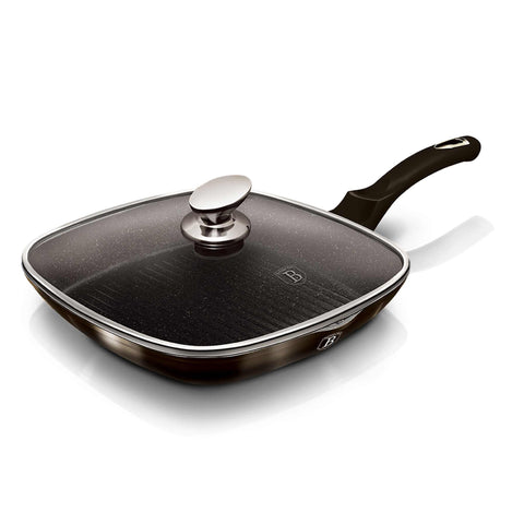  BH/6612, Sartén grill con tapa 28cm, Negra, Sartén grill 28 cm con tapa, Sartén, Sartén grill, Sartén grill con tapa, Batería de cocina, Cocina, Sartenes