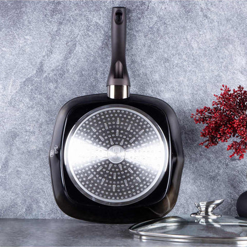  BH/6612, Sartén grill con tapa 28cm, Negra, Sartén grill 28 cm con tapa, Sartén, Sartén grill, Sartén grill con tapa, Batería de cocina, Cocina, Sartenes