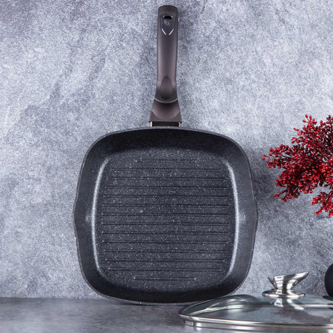  BH/6612, Sartén grill con tapa 28cm, Negra, Sartén grill 28 cm con tapa, Sartén, Sartén grill, Sartén grill con tapa, Batería de cocina, Cocina, Sartenes