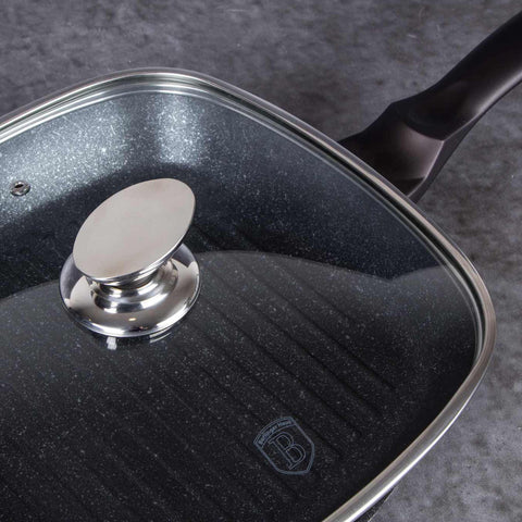  BH/6612, Sartén grill con tapa 28cm, Negra, Sartén grill 28 cm con tapa, Sartén, Sartén grill, Sartén grill con tapa, Batería de cocina, Cocina, Sartenes