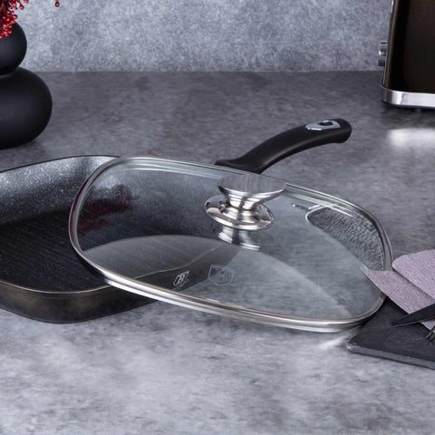  BH/6612, Sartén grill con tapa 28cm, Negra, Sartén grill 28 cm con tapa, Sartén, Sartén grill, Sartén grill con tapa, Batería de cocina, Cocina, Sartenes